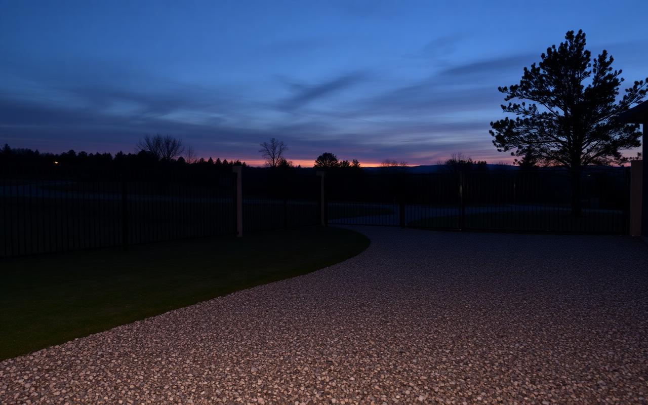 After grading and fencing