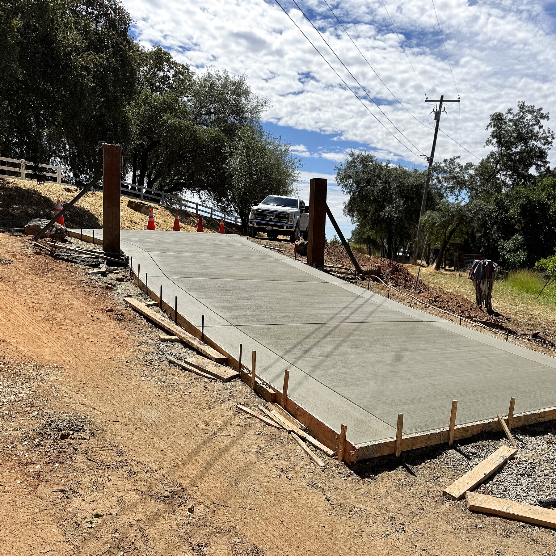 Reinforced Driveway Pad