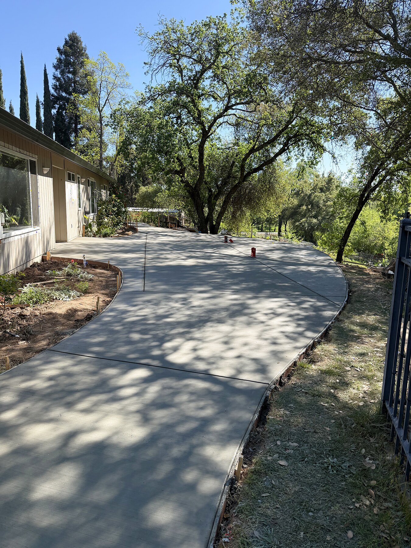 Sweeping Concrete Driveway